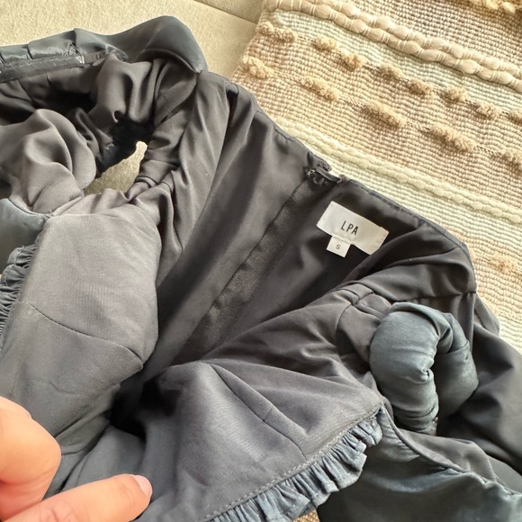 LPA Black Puff Sleeve Mini Dress - Picture 4 of 4